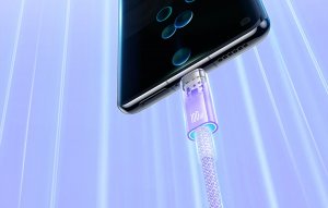 Kabel USB Baseus USB-A - USB-C 1 m Fioletowy (CATS010405) 12