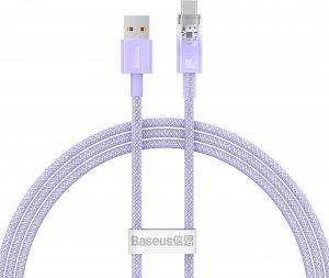Kabel USB Baseus USB-A - USB-C 1 m Fioletowy (CATS010405) 13