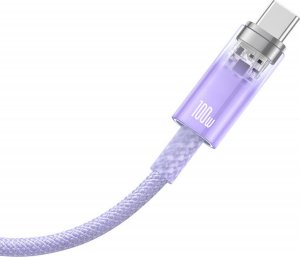 Kabel USB Baseus USB-A - USB-C 1 m Fioletowy (CATS010405) 22