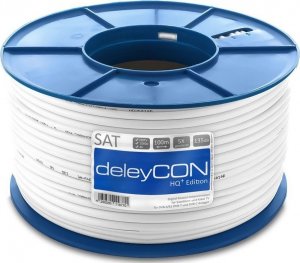 Kabel deleyCON Kabel Koncentryczny Antenowy 135dB HD 4K 3D 100m 1