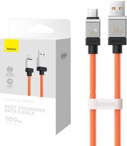 Kabel USB Baseus USB-A - USB-C 2 m Pomarańczowy (CAKW000707) 11