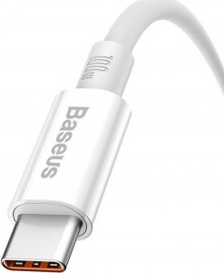 Kabel USB Baseus USB-A - USB-C 0.25 m Biały (P10320102214-00) 5