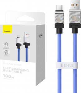 Kabel USB Baseus USB-A - USB-C 1 m Niebieski (CAKW000603) 1