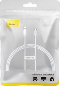 Kabel USB Baseus USB-A - USB-C 1 m Biały (P10320102214-01) 3