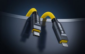 Kabel USB AOHI USB-C - Lightning 2.4 m Żółty (AOC-L011) 3