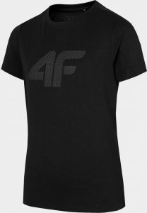 4f Koszulka dla chłopca 4F głęboka czerń HJZ22 JTSM002 20S 128cm 1