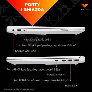 Laptop HP Laptop HP Victus 15-fa0114nw / 712M4EA / Intel Core i5 / 16GB / SSD 512GB / Nvidia RTX3050 / FullHD / FreeDos / Czarny 19