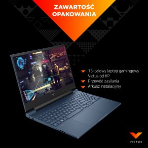 Laptop HP Laptop Victus 15-fb0114nw / 712M7EA / AMD Ryzen 5 / 8GB / SSD 512GB / AMD Radeon RX6500M / FullHD / FreeDos / Czarny 7