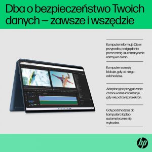 Laptop HP Laptop HP Spectre x360 16-f1024nw / 712F3EA / Intel i7 / 16GB / SSD 1 TB / Intel Xe / QHD+ / Win 11 Pro / Niebieski 26