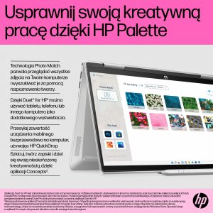 Laptop HP Laptop HP Pavilion X360 14-ek0104nw / 712B6EA / Intel Core i7 / 16GB / 512GB SSD / Intel Xe / FullHD / Win 11 / Dotyk / Srebrny 20