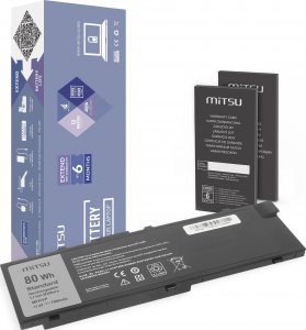 Bateria Mitsu Bateria MFKVP do Dell Precision 15 7510 17 7710 1