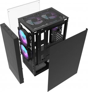 Obudowa Darkflash A290 + 3 wentylatory czarna 4