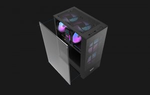 Obudowa Darkflash A290 + 3 wentylatory czarna 10