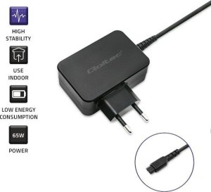 Zasilacz do laptopa Qoltec 65 W, 19 V (52414) 3