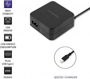 Zasilacz do laptopa Qoltec 65 W, 3.25 A, 5 V (51027) 2