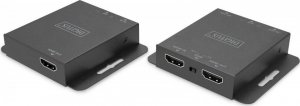 System przekazu sygnału AV Digitus Przedłużacz/Extender HDMI 4K 30Hz 70m po skrętce Cat.5e/6/7/8 HDCP 1.4 EDID IR PoC, zestaw 2