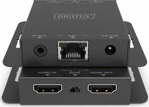 System przekazu sygnału AV Digitus Przedłużacz/Extender HDMI 4K 30Hz 70m po skrętce Cat.5e/6/7/8 HDCP 1.4 EDID IR PoC, zestaw 3