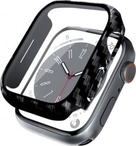 Crong Crong Hybrid Watch Case - Etui ze szkłem Apple Watch 44mm (Carbon) 1