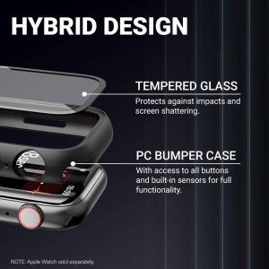 Crong Hybrid Watch Case - Etui ze szkłem Apple Watch 40mm (Clear) 2