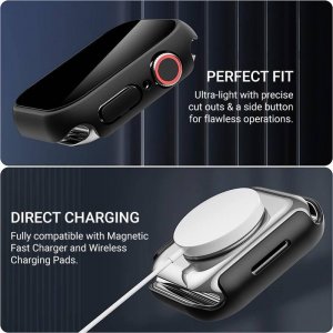 Crong Hybrid Watch Case - Etui ze szkłem Apple Watch 41mm (Starlight) 3