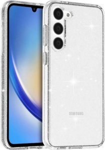 Crong Crong Glitter Case - Etui Samsung Galaxy A34 5G (przezroczysty) 1