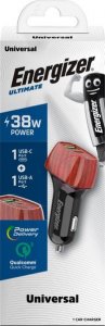 Ładowarka Energizer Ultimate - Ładowarka samochodowa USB-C & USB-A 38W PD + QC3.0 (Walnut) 5
