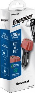 Ładowarka Energizer Ultimate - Ładowarka samochodowa USB-C & USB-A 38W PD + QC3.0 (Walnut) 6