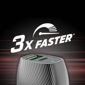 Ładowarka Energizer Energizer Ultimate - Ładowarka samochodowa USB-C & USB-A 38W PD + QC3.0 (Czarny) 8