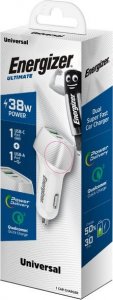 Ładowarka Energizer Energizer Ultimate - Ładowarka samochodowa USB-C & USB-A 38W PD + QC3.0 (Biały / Srebrny) 4