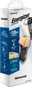 Ładowarka Energizer Energizer Ultimate - Ładowarka samochodowa USB-C & USB-A 38W PD + QC3.0 (Złoty / Czarny) 4