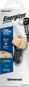 Ładowarka Energizer Energizer Ultimate - Ładowarka samochodowa USB-C & USB-A 38W PD + QC3.0 (Złoty / Czarny) 5