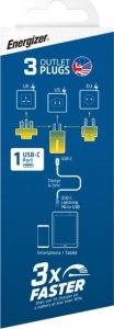 Ładowarka Energizer Ultimate - Ładowarka sieciowa Multiplug EU / UK / US GaN 20W PD (Srebrny) 6