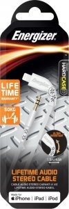 Kabel USB Energizer Lightning - mini Jack 3.5 mm 1.5 m Biały (C41ROJALIHT) 2