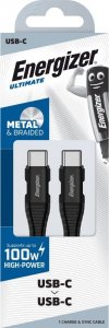 Kabel USB Energizer USB-C - USB-C 2 m Czarny (C541CKBK) 4