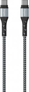 Kabel USB Energizer USB-C - USB-C 2 m Srebrny (C521CKSL) 1
