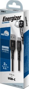Kabel USB Energizer USB-A - USB-C 2 m Czarny (C520CKBK) 5