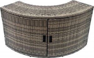 SPA ogrodowe Thunder Basen z hydromasażem 6-osobowy THUNDER VILLAGE + szare meble rattanowe - 6 sztuk 14