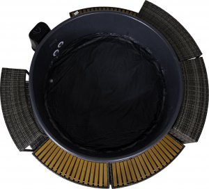 SPA ogrodowe Thunder Basen z hydromasażem 6-osobowy THUNDER VILLAGE + szare meble rattanowe - 6 sztuk 2