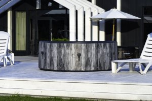 SPA ogrodowe Thunder Basen z hydromasażem 6-osobowy THUNDER VILLAGE + szare meble rattanowe - 6 sztuk 4