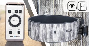 SPA ogrodowe Thunder Basen z hydromasażem 6-osobowy THUNDER VILLAGE + szare meble rattanowe - 6 sztuk 8