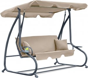 Furnide Huśtawka ogrodowa "Relax Plus" beżowa (1602) 1