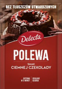 Delecta Polewa DELECTA smak ciemnej czekolady 100 g 1