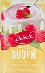 Delecta Budyń DELECTA o smaku maliny z mascarpone 40 g 1
