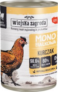 Wiejska Zagroda Karma mokra dla kota WIEJSKA ZAGRODA Monobiałkowa kurczak 400 g 1
