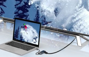 HUB USB Vention Adapter 5w1 Vention TFBHB Hub USB-C do HDMI 4K@60Hz, 3x USB 3.0, PD (szary) 2