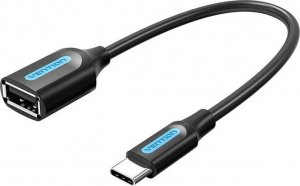 Adapter USB Vention Adapter OTG USB-C 2.0 męski do USB-A żeński Vention CCSBB 0.15m (czarny) 1