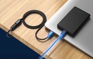 Kabel USB Vention USB-A - USB-A 0.5 m Czarny (CBHBD) 2