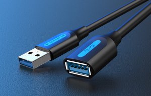 Kabel USB Vention USB-A - USB-A 0.5 m Czarny (CBHBD) 4