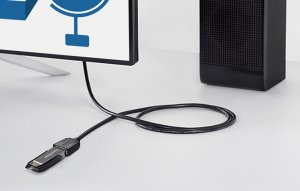 Kabel USB Vention USB-A - USB-A 1 m Czarny (VAS-A45-B100) 3