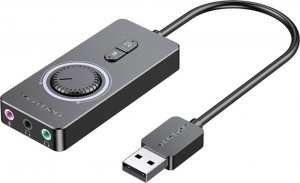 Karta dźwiękowa Vention Zewnętrzna karta dźwiękowa USB 2.0 Vention CDRBF 1m (czarny) 1